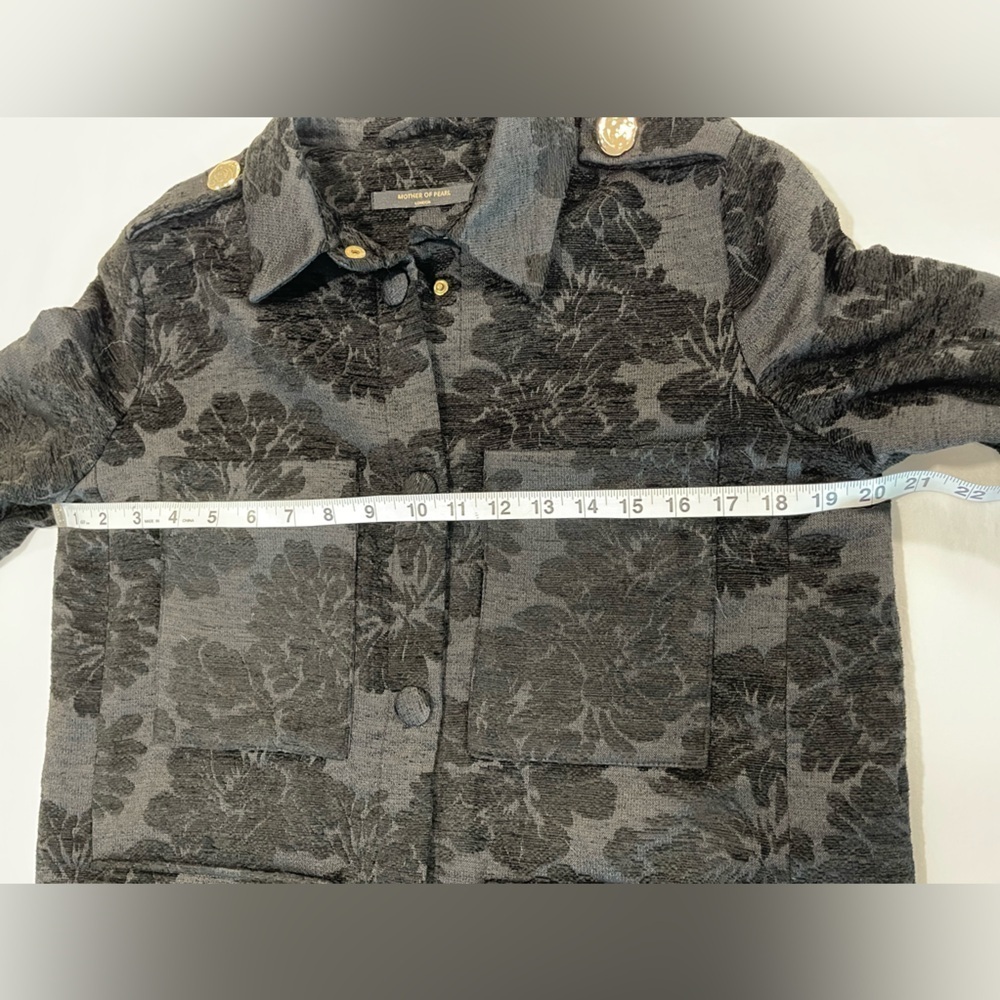 Mother of Pearl London | Jacquard Print Jacket | Black | XS-M - Picture 4 of 13